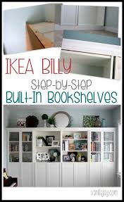 Diy Built In Bookshelves Ikea Billy
