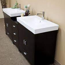 ··· luxury furniture bathroom rectangular slim home depot double sink. Bellaterra Home Odessa D 81 In W Double Vanity In Black With Porcelain Vanity Top In White Bt3107 D The Home Depot