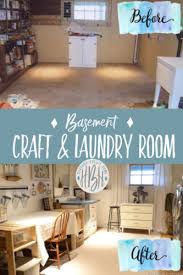 Basement Craft Laundry Room Reveal