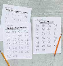 3 free letter tracing worksheets a z