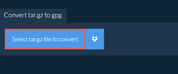 convert tar gz to gpg quick