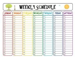 April 2018 Weekly Template Maxcalendars School Schedule