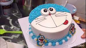 Cách làm bánh kem doremon đơn giản đẹp #1- how make doremon birthday cake -  YouTube