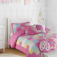 white cotton twin quilt bedding set