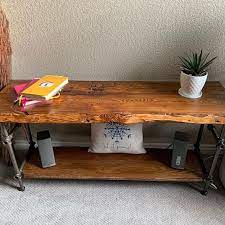 Reclaimed Wood Tv Media Table With