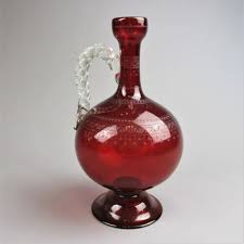 Antique Victorian Ruby Coloured Glass