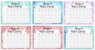 Free Printable Water Chart Use Online Or Print No Need