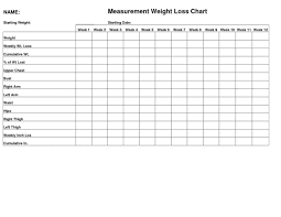 5 Body Measurement And Weight Trackers Word Templates