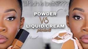 half powder vs half liquid cream makeup