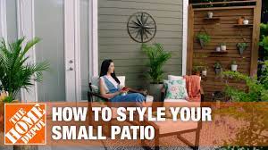 how to style a small patio space the