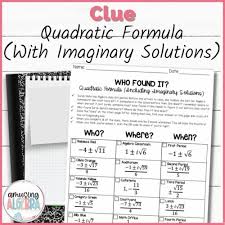 Quadratic Formula Including Imaginary