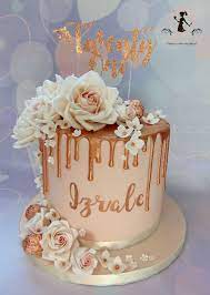 Inspirational Ideas 21st Birthday Cake Rose Gold Drip In 2020 14th  gambar png