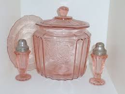 vintage pink depression glass mayfair