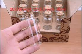 50pcs Mini Glass Bottles 40ml Small