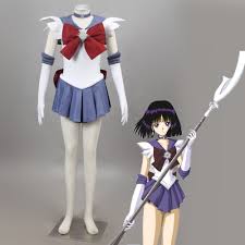 Athemis Anime Sailor Moon Saturn Cosplay Costume Custom Made Dress High 