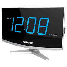 Jumbo Led Curved Display Alarm Clock