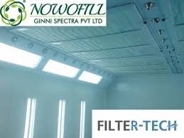 white synthetic fiber ceiling filter