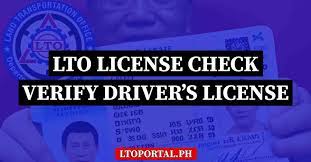 lto license check how to verify driver