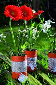 20 Tin Can Craft Ideas Flower Vases