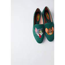 Zara tom and jerry loafers, Women's Fashion, Footwear, Flats & Sandals on  Carousell