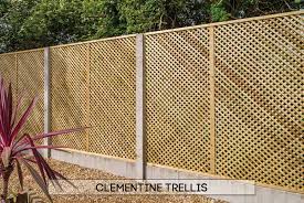 timber concrete garden fencing wooden