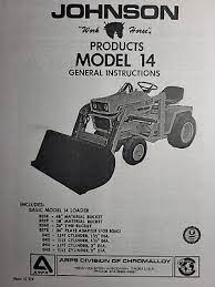 johnson model 14 front end loader lawn