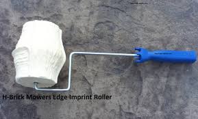 Borderline usa rollers | united states | curb machine | stamp rollers. Concrete Landscape Curbing H Brick Mower Edge Imprint Texture Roller Stamp New Ebay
