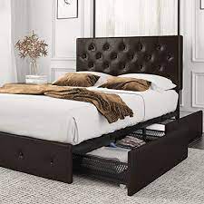 amolife queen size platform bed