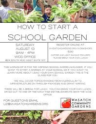 how to start a school garden