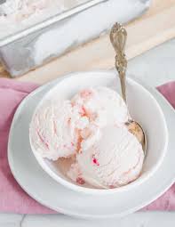 strawberry kefir ice cream running to