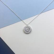 Sterling Silver Mini Birth Chart Necklace Personalised
