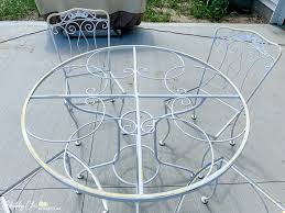 How To Re A Wrought Iron Patio Set