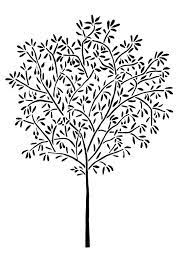 wall stencil reusable 5 ft olive tree