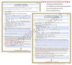 horse trailer al and use forms