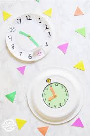 Diy Paper Plate Clock Craft For Kids