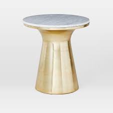 Marble Topped Pedestal Side Table 20