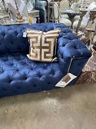 Old Hickory Tannery Blue Beverly Tufted