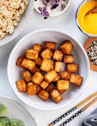 crispy air fryer tofu recipe love and