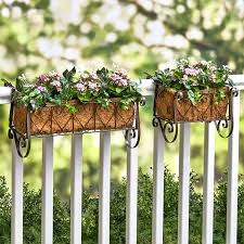 Decorative Rail Or Fence Planters The
