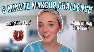 5 minute makeup challenge much harder