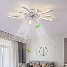 dimmable round low profile ceiling fan