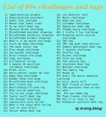List Of 60 Challenges And Tags To Do Arvenig It Youtube Channel  gambar png