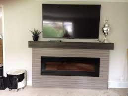 After Linear Fireplace Surround With