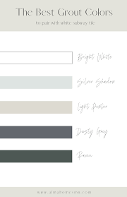 the best grout colors to pair with