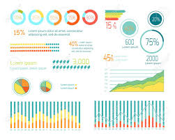 Set Of Elements For Wind Infographics Graphs And Charts Show