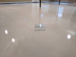 Basement floors are a bit rough, meaning harder to clean and get a solid bond. White Epoxy Basement Floor Epoxy Flooring Columbus Ohio