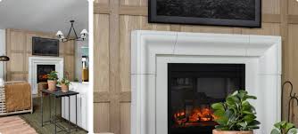 White Fireplace Surround For A Home