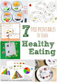free printables to teach healthy eating