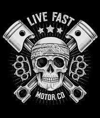 T Shirt Designs For Couster Sportowo Na Stylowo Live Fast Motor