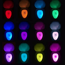Illumibowl Motion Activated Bathroom Light Multi Color Led Walmart Com Walmart Com